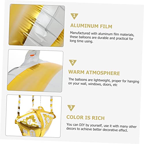 VALICLUD 4 Stück Teiliges Aluminium Folienballons in Heißluftballon Form Goldene Partydekoration für Kindergeburtstag Leichte und Sichere Folienballons für Festliche Geburtstagsfeiern und VALICLUD 4 Stück Teiliges Aluminium Folienballons in Heißluftballon Form Goldene Partydekoration für Kindergeburtstag Leichte und Sichere Folienballons für Festliche Geburtstagsfeiern und von VALICLUD