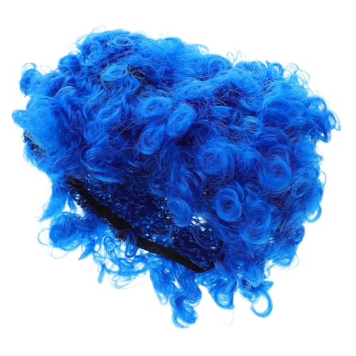 VALICLUD 4 Stück Teiliges Blaues Afro Kurz Lockig Flauschig Verstellbar Atmungsaktives Kunsthaar Vielseitig für Disco Kostüm-Party Halloween Fasching Unisex VALICLUD 4 Stück Teiliges Blaues Afro Kurz Lockig Flauschig Verstellbar Atmungsaktives Kunsthaar Vielseitig für Disco Kostüm-Party Halloween Fasching Unisex von VALICLUD