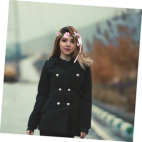 VALICLUD 4 Stück Teiliges LED Blumenkranz Stirnband Leichtes Leuchtendes Haarschmuck für Damen und Komfortabel Farbenfrohes Party und Hochzeitsaccessoire Batterien Vielseitig Einsetzbar von VALICLUD