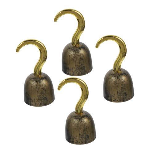 VALICLUD 4 Stück Vintage Piratenhaken aus Dekoratives Piratenzubehör für Kostümpartys und Halloween Robustes Accessoire für Authentisches Cosplay Piratenhand Haken VALICLUD 4 Stück Vintage Piratenhaken aus Dekoratives Piratenzubehör für Kostümpartys und Halloween Robustes Accessoire für Authentisches Cosplay Piratenhand Haken von VALICLUD