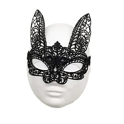 VALICLUD 4 Stück halloween masken halloweenmaske hasenmaske Abschlussballmasken under eye patches halloween masks faschingsmasken augenabdeckung bunt Kleidung Requisiten bilden von VALICLUD