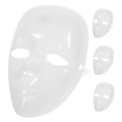 VALICLUD Maskerade Für Frauen Weiße Halloween-masken Blanko Zum Bemalen Basteln Party-zubehör von VALICLUD