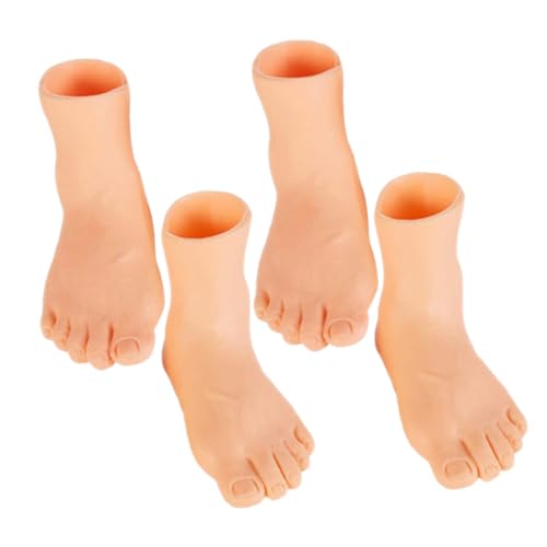 VALICLUD 4 Stücke Katze Handpuppen Mini Puppen Kunststoff Beige von VALICLUD