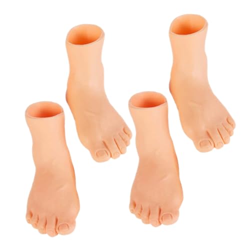VALICLUD 4 Stücke Katze Nicht medizinisch Nicht medizinisch Nicht medizinisch fingerlinge Hand Finger Puppen Mini Finger Puppen Beige Kunststoff von VALICLUD