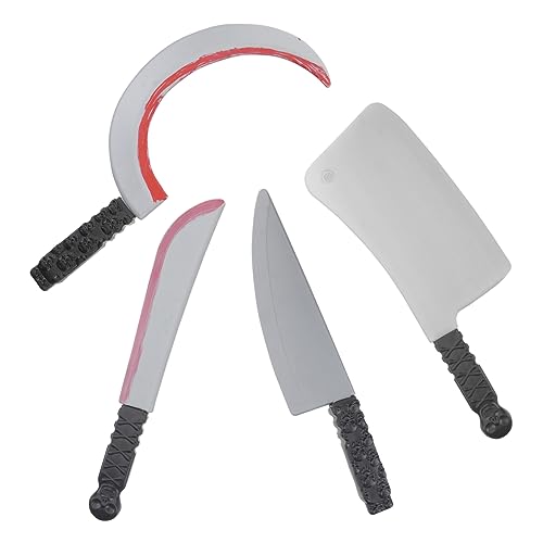 VALICLUD 4 Stücke Simulierte Küche Messer Set Halloween Gefälschte Party Zubehör Decor Requisiten Lustige Leistung Prop Leistung Cutter VALICLUD 4 Stücke Simulierte Küche Messer Set Halloween Gefälschte Party Zubehör Decor Requisiten Lustige Leistung Prop Leistung Cutter von VALICLUD