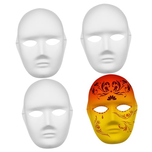 VALICLUD 4stücke Pulp Blank Masken Bemalen Weiße Papiermasken Für Leicht Und Tragbar Für Cosplay Und Kreative Projekte VALICLUD 4stücke Pulp Blank Masken Bemalen Weiße Papiermasken Für Leicht Und Tragbar Für Cosplay Und Kreative Projekte von VALICLUD