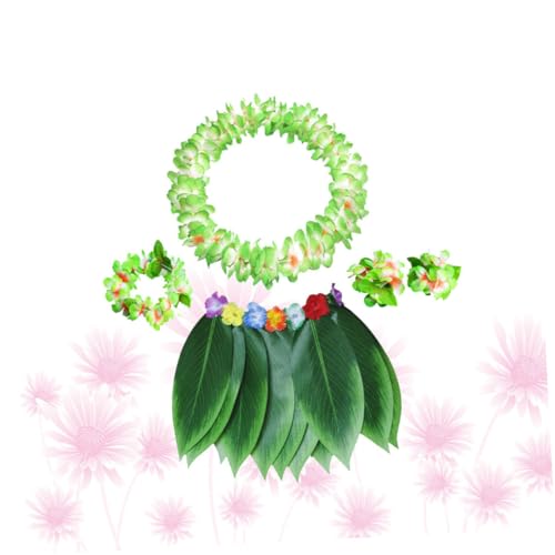 VALICLUD 5 Stück 1 Satz Tropisch Hawaiischer Grasrock Hawaiianische Blumenkette Künstlicher Kranz Blumengirlande Hawaii-tanzgirlande Hawaii-grasrock Kind Bilden Dekorative Gegenstände von VALICLUD