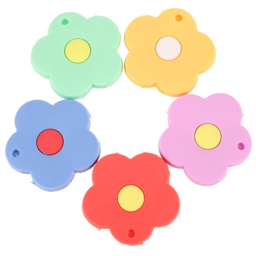 VALICLUD 5 Stück Bunte Silikon Schlüsselkappen mit Blumenmotiv Niedliche Schlüsselabdeckungen für Hausschlüssel Langlebiger Schlüsselprotektor für Einfache Schlüsselidentifikation bei von VALICLUD