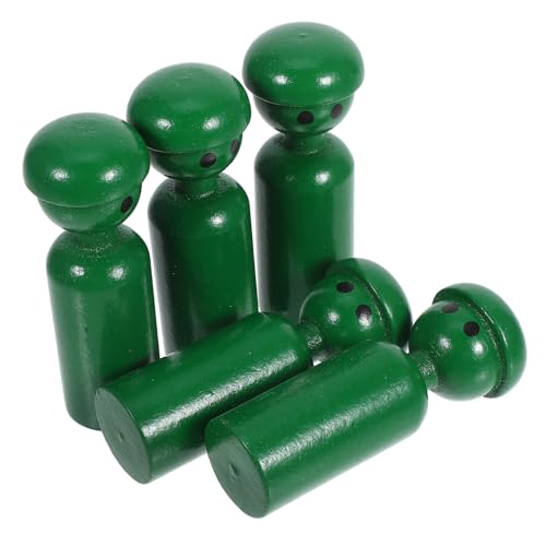 VALICLUD 5 Stück Holzpuppenspielzeug Rollenspielfiguren aus Holz Holzpuppen für pädagogische Holzfiguren Bildungsspielzeug für Holzspielzeug für Kleinkinder Lernspielzeug Grün VALICLUD 5 Stück Holzpuppenspielzeug Rollenspielfiguren aus Holz Holzpuppen für pädagogische Holzfiguren Bildungsspielzeug für Holzspielzeug für Kleinkinder Lernspielzeug Grün von VALICLUD