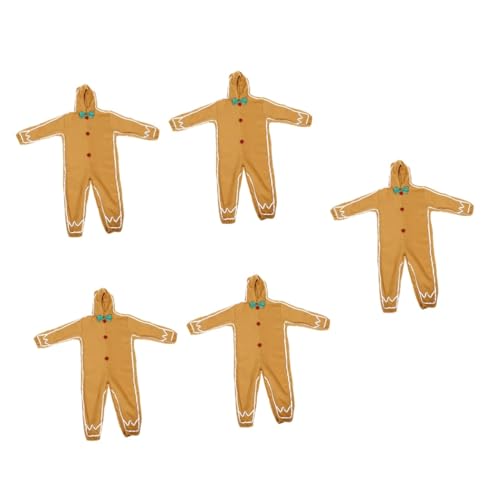 VALICLUD 5 Stück Lebkuchenmann-kostüm Lebkuchenoverall -lebkuchenmann-outfit Lebkuchenkostüm Für Lebkuchen-rollenspielkostüm Riesengingerbread Mann Polyester Light Brown VALICLUD 5 Stück Lebkuchenmann-kostüm Lebkuchenoverall -lebkuchenmann-outfit Lebkuchenkostüm Für Lebkuchen-rollenspielkostüm Riesengingerbread Mann Polyester Light Brown von VALICLUD