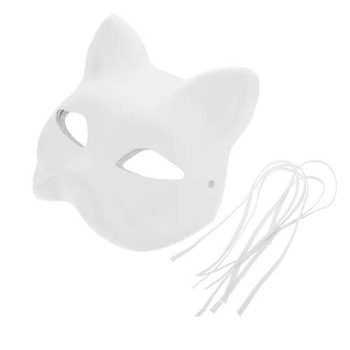 VALICLUD Tiermasken 5er Set Diy Katzen Umweltfreundliche Pappmaske Für Partys Halloween Cosplay Blanko Selbst Gestalten Kreative Maske Für Veranstaltungen von VALICLUD