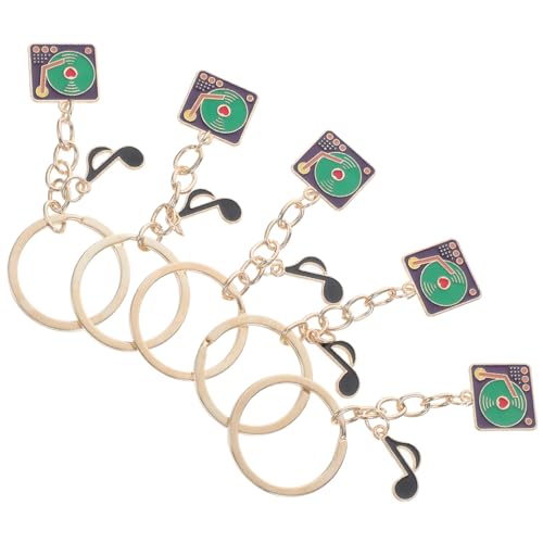 VALICLUD 5 Stück Retro Plattenspieler Schlüsselanhänger aus Robustem Zinklegierung Stilvoller Musik schmuck für Musikliebhaber Praktische Anhänger für Taschen und Partys als Geschenk VALICLUD 5 Stück Retro Plattenspieler Schlüsselanhänger aus Robustem Zinklegierung Stilvoller Musik schmuck für Musikliebhaber Praktische Anhänger für Taschen und Partys als Geschenk von VALICLUD