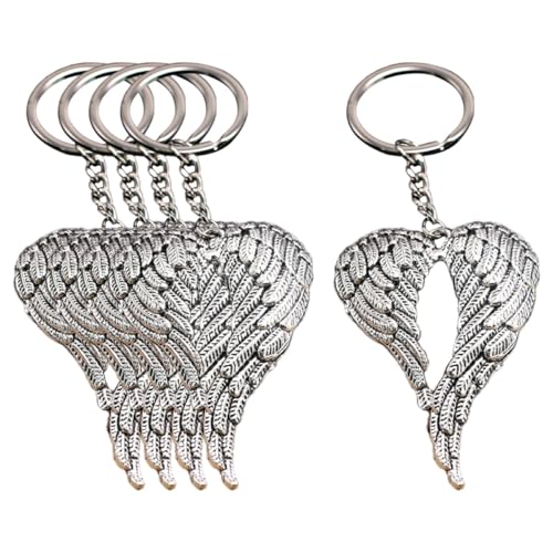 VALICLUD 5 Stück Schlüsselanhänger Set mit Kreative Schlüsselanhänger mit Engelsflügeln für Hochzeiten Geburtstagsfeiern und für Taschen Schlüssel und DIY Projekte VALICLUD 5 Stück Schlüsselanhänger Set mit Kreative Schlüsselanhänger mit Engelsflügeln für Hochzeiten Geburtstagsfeiern und für Taschen Schlüssel und DIY Projekte von VALICLUD