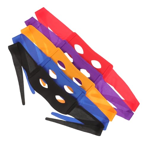 VALICLUD 5 Stück Teiliges Halbgesichts Masken für Herren Bunte PVC Masquerade Cosplay Masken Stilvoll und Detailliert Verarbeitet für Kostüm und Halloween Partys von VALICLUD
