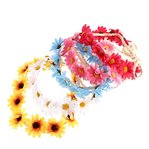 VALICLUD 5 Stück Teiliges Sonnenblumen Haarband Boho Floral Kranz Dekorative Tiara für Festivals Hochzeiten Strandpartys Leicht Bequem Allergiefreundlich und Vielseitig Verschiedenen VALICLUD 5 Stück Teiliges Sonnenblumen Haarband Boho Floral Kranz Dekorative Tiara für Festivals Hochzeiten Strandpartys Leicht Bequem Allergiefreundlich und Vielseitig Verschiedenen von VALICLUD