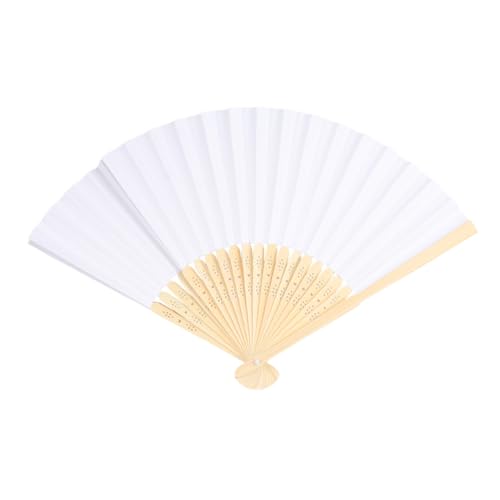 VALICLUD 5 Stück Teiliges Weiße Faltbare Handfächer Chinesische DIY Malfächer für Leere Papierfächer zum Bemalen und Basteln Geschenkidee für Party und Kreativität VALICLUD 5 Stück Teiliges Weiße Faltbare Handfächer Chinesische DIY Malfächer für Leere Papierfächer zum Bemalen und Basteln Geschenkidee für Party und Kreativität von VALICLUD