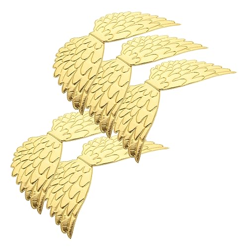 VALICLUD 5 Stück halloween costume halloween kleidung carnival costume fasching kleidung halloween outfit Halloween-Fantasie Party Wing Requisiten Engelsflügel aus Polyester Golden von VALICLUD