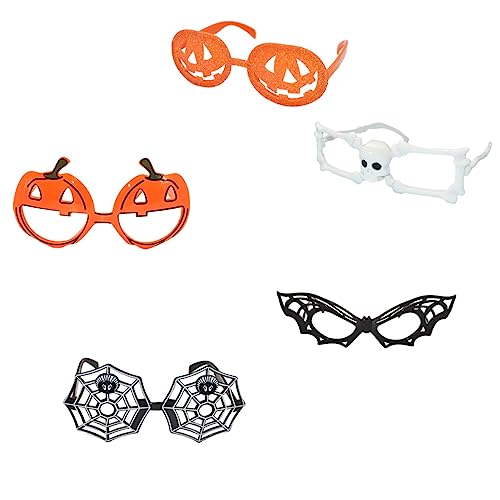 VALICLUD 5 Stück lustige Brille Cosplay-Party-Brille Halloween-Brille Plastik VALICLUD 5 Stück lustige Brille Cosplay-Party-Brille Halloween-Brille Plastik von VALICLUD