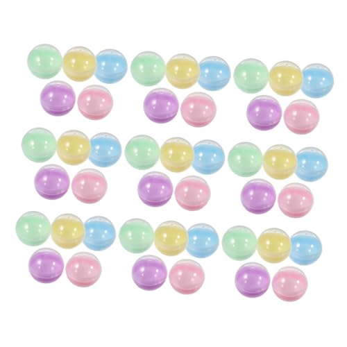 VALICLUD 50 Stück Macaron Osterbonbonkapseln Ersatz Bälle Plastikkapseln Befüllbare Plastikbälle Runde Automatenkapseln Kinderspielbälle Greifautomatenbälle Pp von VALICLUD