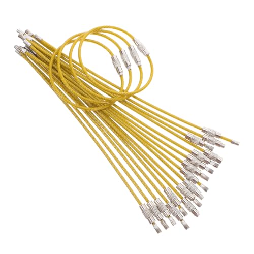 VALICLUD 50 Stück Pvc-beschichtete Stahlseil Schlüsselringe Langlebige Drahtschlaufen für Gepäck Schlüssel und Küchenutensilien Rostfrei Vielseitig Einsetzbar Elegantes Design VALICLUD 50 Stück Pvc-beschichtete Stahlseil Schlüsselringe Langlebige Drahtschlaufen für Gepäck Schlüssel und Küchenutensilien Rostfrei Vielseitig Einsetzbar Elegantes Design von VALICLUD