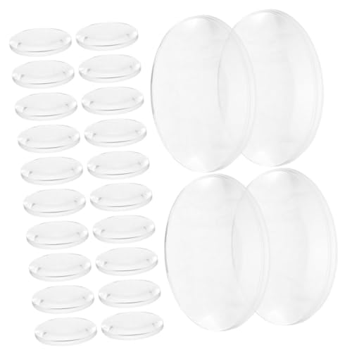 VALICLUD 50 Stück Teiliges Transparente Doppelkonvexlinsen Optische Linsen für Physikunterricht Langlebige Experimentelle Lernwerkzeuge für Labor und Diy-projekte von VALICLUD