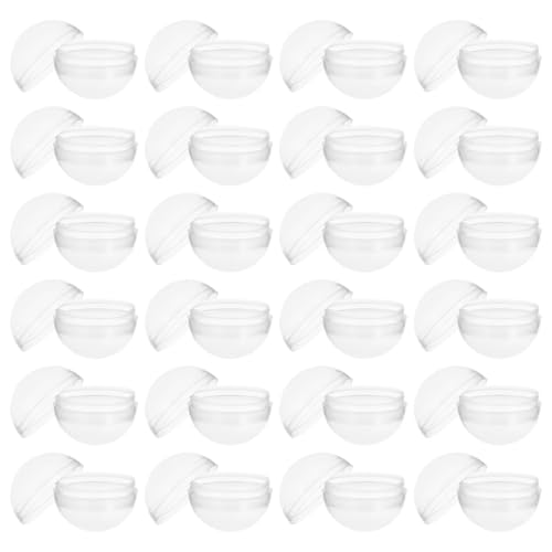 VALICLUD 50 Stück Transparente Runde Plastik kapseln Befüllbare Spielzeugkugeln für Automaten Vielseitige Aufbewahrung Party giveaways Kompatibel mit Gängigen Verkaufsautomaten von VALICLUD