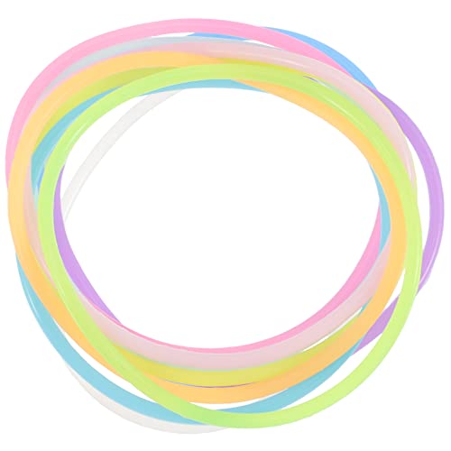VALICLUD 50 Stück Glow in The Dark Silikon Jelly Armbänder Leuchtende Haargummis und Partyarmbänder für Kinder Fluoreszierendes Partygeschenke Elastisch und Langlebig VALICLUD 50 Stück Glow in The Dark Silikon Jelly Armbänder Leuchtende Haargummis und Partyarmbänder für Kinder Fluoreszierendes Partygeschenke Elastisch und Langlebig von VALICLUD