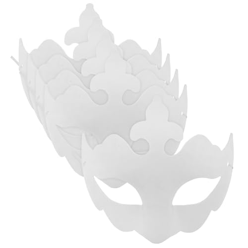VALICLUD 5 Stücke Handwerk Weiß Mache Maskerade Für Jungen Und Mädchen Erwachsene Halloween Kostüme VALICLUD 5 Stücke Handwerk Weiß Mache Maskerade Für Jungen Und Mädchen Erwachsene Halloween Kostüme von VALICLUD