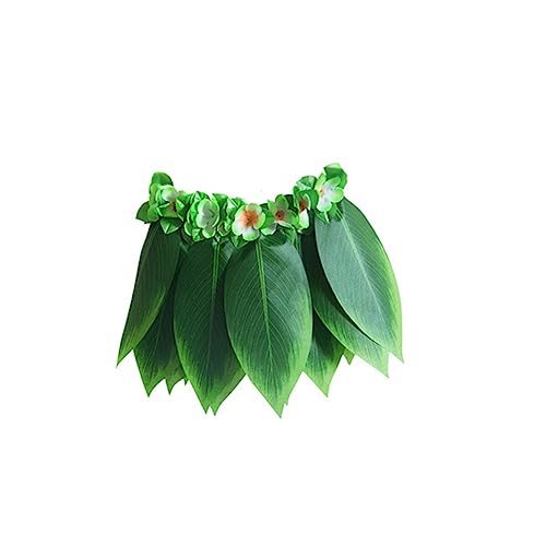 VALICLUD 5Stücke Teiliges Hula Hawaiian Kostüm Set Für Halskette Armbändern Stirnband Für Luau Partys Strandfeiern Tropische Anlässe Grünem Gras von VALICLUD
