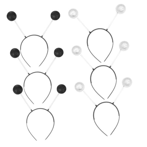 VALICLUD 6 Stück Teiliges Glitzer haarreif Runden Kugeln Leichtes Pp schaum material Langlebig und Verschleißfest für Party Karneval Halloween und Cosplay Unisex Haarschmuck für Erwachsene von VALICLUD