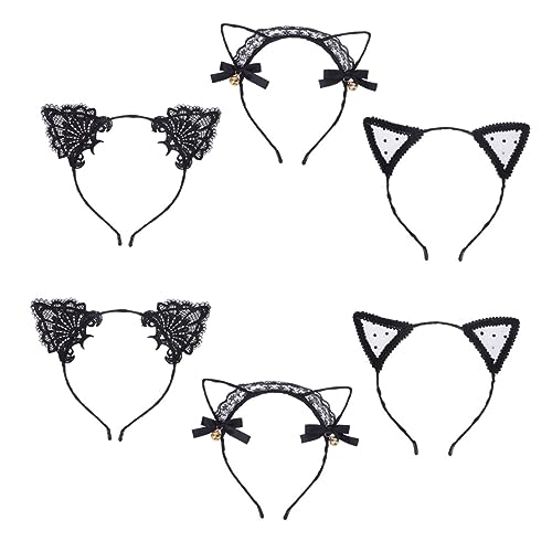 VALICLUD 6 Stück Teiliges Katzenohr Haarreif für Cosplay Lustige Katzenohren Haarband für Damen Karneval Partys und Fotoshootings Liebevolles Design mit Glocken VALICLUD 6 Stück Teiliges Katzenohr Haarreif für Cosplay Lustige Katzenohren Haarband für Damen Karneval Partys und Fotoshootings Liebevolles Design mit Glocken von VALICLUD