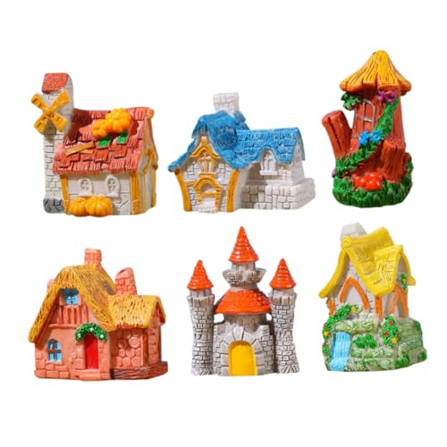 VALICLUD 6 Stück Teiliges Miniatur Rustikales Haus aus Resin Miniatur Dorfhaus Figuren für Garten Terrarium und Balkon Deko Landschaft Mini Haus VALICLUD 6 Stück Teiliges Miniatur Rustikales Haus aus Resin Miniatur Dorfhaus Figuren für Garten Terrarium und Balkon Deko Landschaft Mini Haus von VALICLUD
