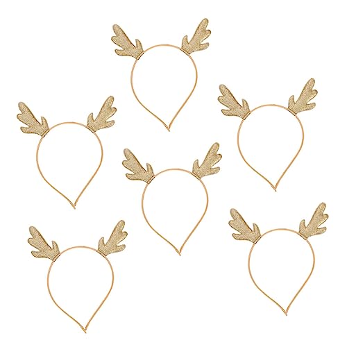 VALICLUD 6 Stück Weihnachts Haarreif mit Goldenem Rentiergeweih Festlicher Haarschmuck für Erwachsene Geeignet für Party Karneval Kostüm und Haustier Weihnachtsoutfits VALICLUD 6 Stück Weihnachts Haarreif mit Goldenem Rentiergeweih Festlicher Haarschmuck für Erwachsene Geeignet für Party Karneval Kostüm und Haustier Weihnachtsoutfits von VALICLUD