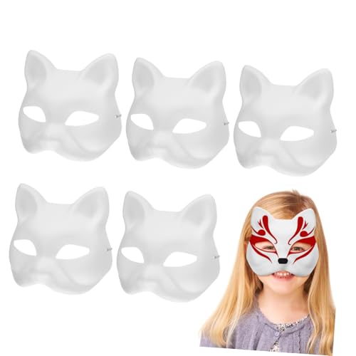 VALICLUD 6 Stück katze gesichtsmaske weiße leere Katzenmaske leere Halloween-Maske bemalbare Cosplay-Maske Halloween-Maskenhandwerk Katzenmaske bemalbar Maske-Maskerade-Party Papier VALICLUD 6 Stück katze gesichtsmaske weiße leere Katzenmaske leere Halloween-Maske bemalbare Cosplay-Maske Halloween-Maskenhandwerk Katzenmaske bemalbar Maske-Maskerade-Party Papier von VALICLUD