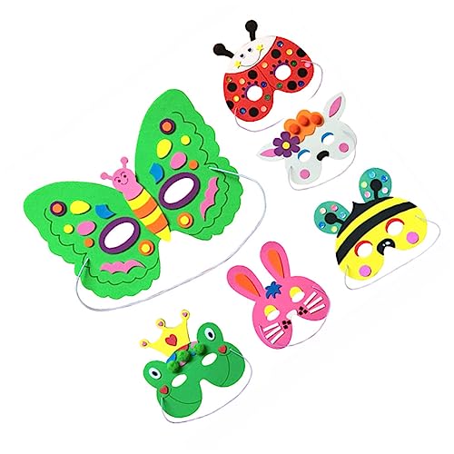 VALICLUD 6St Tiermaske selber machen DIY-Masken für Kinderpartys Maskenmaterial für Kinderkostüme -Maskenbastelset Anziehmaske Tanzperformance-Tool für tierische Maske Colorful VALICLUD 6St Tiermaske selber machen DIY-Masken für Kinderpartys Maskenmaterial für Kinderkostüme -Maskenbastelset Anziehmaske Tanzperformance-Tool für tierische Maske Colorful von VALICLUD