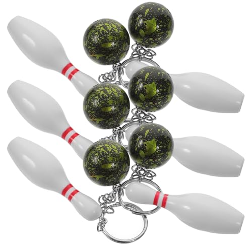 VALICLUD 6Stücke Teiliges Bowling Pin Schlüsselbund Bowling für Accessoire für Bowling Partys und Sportliebhaber Tragbar und Kreativ VALICLUD 6Stücke Teiliges Bowling Pin Schlüsselbund Bowling für Accessoire für Bowling Partys und Sportliebhaber Tragbar und Kreativ von VALICLUD