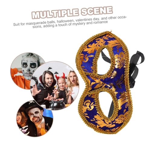 VALICLUD 7 Stück Teiliges Maskenball Herren Venezianische Halbes Gesicht Maske Karneval Augenmaske Weicher Komfortabler Perfekt Sitzend Für Kostüm Party Zubehör von VALICLUD