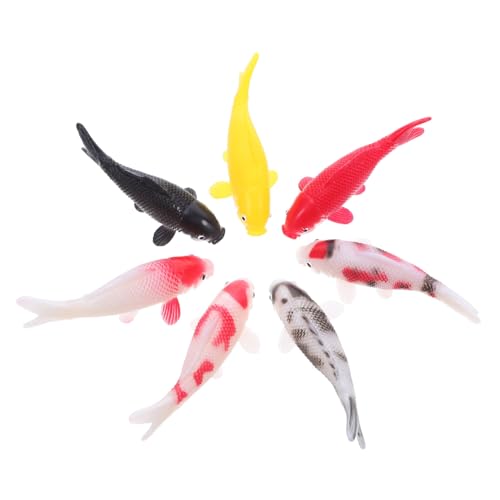 VALICLUD 7 Stück Teiliges Realistische Mini Koi Fischfiguren Schwimmende Aquarium Dekorationen in Farben Lebensechte Goldfisch Statue für Feengarten Fischteich Fotorequisiten und VALICLUD 7 Stück Teiliges Realistische Mini Koi Fischfiguren Schwimmende Aquarium Dekorationen in Farben Lebensechte Goldfisch Statue für Feengarten Fischteich Fotorequisiten und von VALICLUD