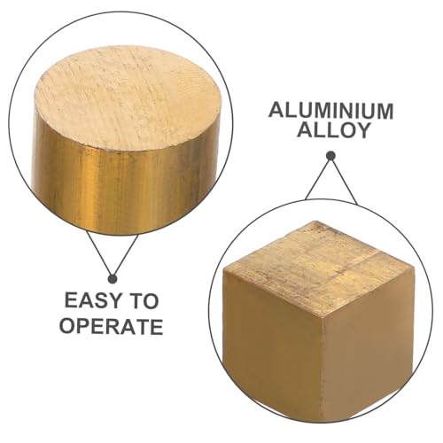 VALICLUD 7 Stück Würfelgruppe Schwerkraftwürfel aus Metall Dichteblock Aluminiumwürfel Kupferwürfel Physikprojekte Aluminium-Holzwürfel Kupferdichtewürfel Aluminiumdichtewürfel von VALICLUD