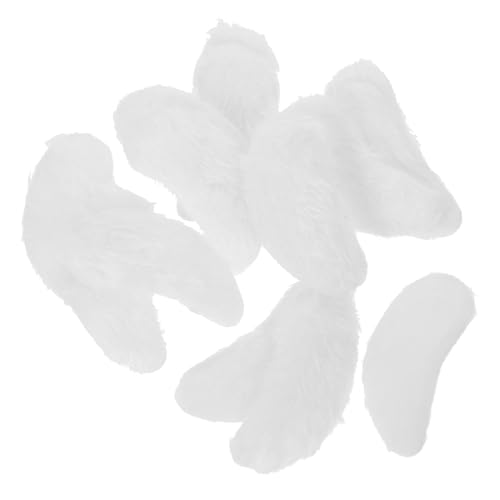 VALICLUD 8 Paare Weihnachtsmann Augenbrauen Opa Kostümzubehör buschig Kind Professional Fake augenbrauen faschingsaccessoires Cosplay gefälschte Augenbraue Kostüm-Augenbraue Baumwolle Weiß von VALICLUD