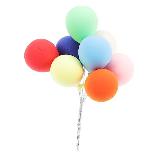 VALICLUD 8 Stück Miniature Balloons Set Handgefertigte Tonballons für Puppenhaus Dekoration Mikrolandschaftsballons DIY Accessoires für Mini Häuser und Bonsai Dekoration von VALICLUD