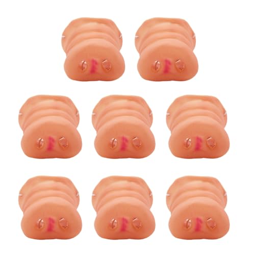 VALICLUD 8pcs Schwein Schnauze Maske Halloween Kostüm Party Schwein Schnauze Spielzeug Lustige Schwein Schnauze mit Gummiband Gift von VALICLUD