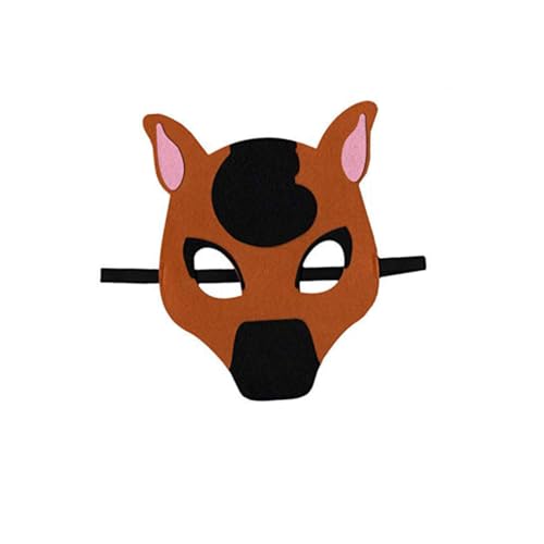 VALICLUD 8st Cosplay-versorgung Halloween-filzgirlande Ziege Fuchs Halloween-maske Hase Gesichtsmaske Für Pelzige Maske Partytanz-tiermaske Halbmaske Maskerade Tiermaske Wolf von VALICLUD
