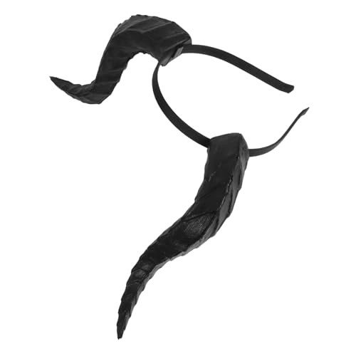 VALICLUD Abnehmbares Schwarzes Gothic Hörner Stirnband mit Ziegenhörnern für Halloween Cosplay Karneval Party Renaissance Kostümaccessoire für Erwachsene VALICLUD Abnehmbares Schwarzes Gothic Hörner Stirnband mit Ziegenhörnern für Halloween Cosplay Karneval Party Renaissance Kostümaccessoire für Erwachsene von VALICLUD