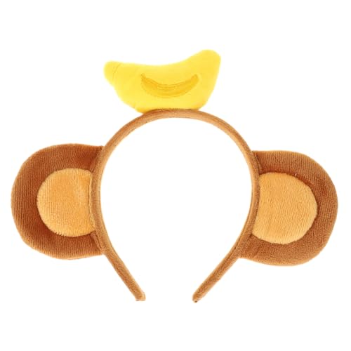 VALICLUD Affe Ohr Haarband mit Banane Flauschiges Stirnband für Mädchen Frauen Cosplay Party Kostüm Zubehör Leichte Bequeme Stoffqualität Niedliches Tier accessoire VALICLUD Affe Ohr Haarband mit Banane Flauschiges Stirnband für Mädchen Frauen Cosplay Party Kostüm Zubehör Leichte Bequeme Stoffqualität Niedliches Tier accessoire von VALICLUD