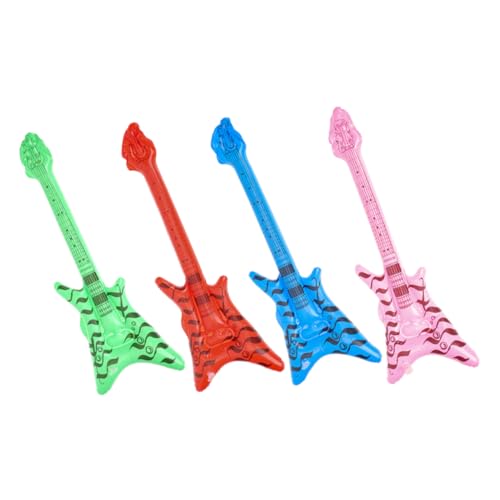 VALICLUD Aufblasbare Gitarre 4 Stücke Kleiner Gitarre aus Lebensmittelechtem PVC Tragbare Party Requisite Retro 80 Stück Jahre für Musik Events und Feiern VALICLUD Aufblasbare Gitarre 4 Stücke Kleiner Gitarre aus Lebensmittelechtem PVC Tragbare Party Requisite Retro 80 Stück Jahre für Musik Events und Feiern von VALICLUD