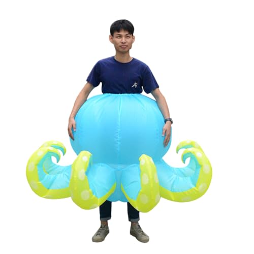 VALICLUD Aufblasbarer Oktopus Anzug Lustiges Oktopus-kostüm Aufblasbares Kostüm Meerestier Kostüm Froschkostüm Aufblasbare Kostüme Für Dinosaurierkostüm Freudenkostüm Sky-blue VALICLUD Aufblasbarer Oktopus Anzug Lustiges Oktopus-kostüm Aufblasbares Kostüm Meerestier Kostüm Froschkostüm Aufblasbare Kostüme Für Dinosaurierkostüm Freudenkostüm Sky-blue von VALICLUD