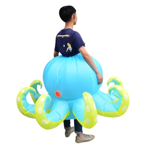 VALICLUD Aufblasbarer Oktopus anzug aufblasbares Kostüm Meerestierspielzeug Kinderkleidung Kleider Oktopus-Kleidung Lustiges Oktopus-Kostüm bilden aufblasbarer Anzug von VALICLUD