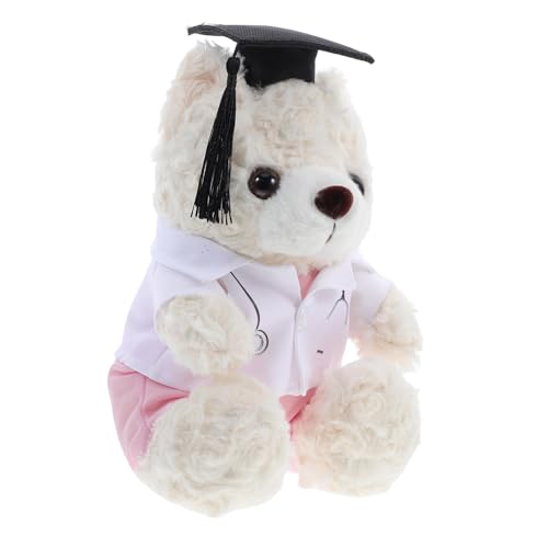 VALICLUD Bärenpuppe Bachelor Bär Abschluss Kuscheltier Bär Kuschelbär Plüschtier Abschlussgeschenk Puppe Abschlusstier Plüschbär Abschluss Absolventenbär Pp Baumwolle von VALICLUD