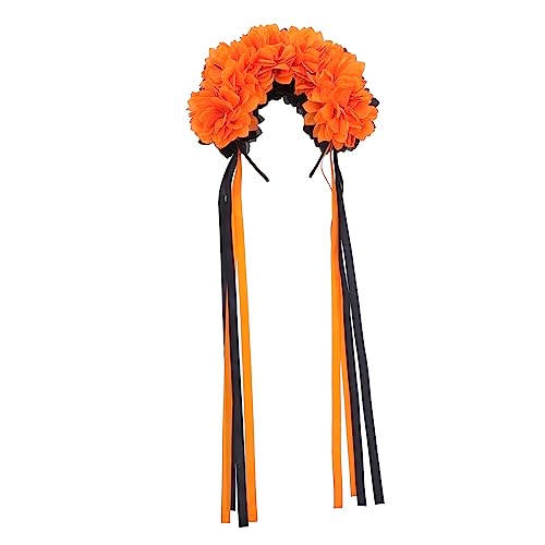 VALICLUD Blumenhaarband Für Halloween-cosplay Stirnband Mit Floralen Details Für Partys Fotografie Und Besondere Anlässe Vielseitig Und Für Kopfmaß Geeignet von VALICLUD